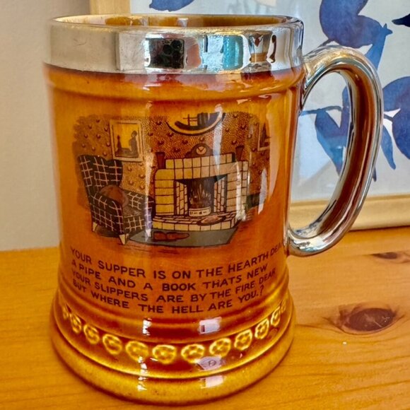 Vintage 1960s Lord Nelson England Funny Beer Steins - Picture 2 of 11